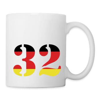 Maillot 32 numéros Allemagne - Mug blanc - blanc - Droite