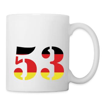 Maillot 53 numéros Allemagne - Mug blanc - blanc - Droite
