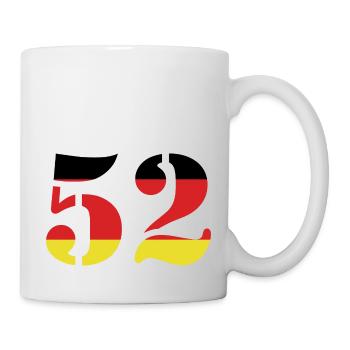 Maillot 52 numéros Allemagne - Mug blanc - blanc - Droite