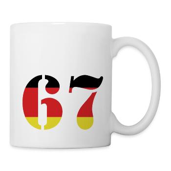 67 Numéro Jersey Allemagne - Mug blanc - blanc - Droite