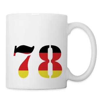 78 Numéro Jersey Allemagne - Mug blanc - blanc - Droite