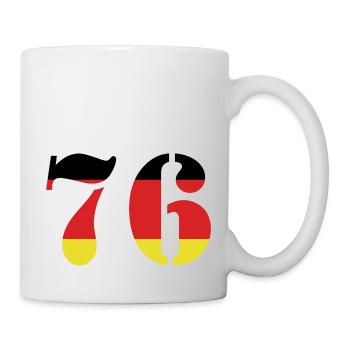 76 Numéro Jersey Allemagne - Mug blanc - blanc - Droite