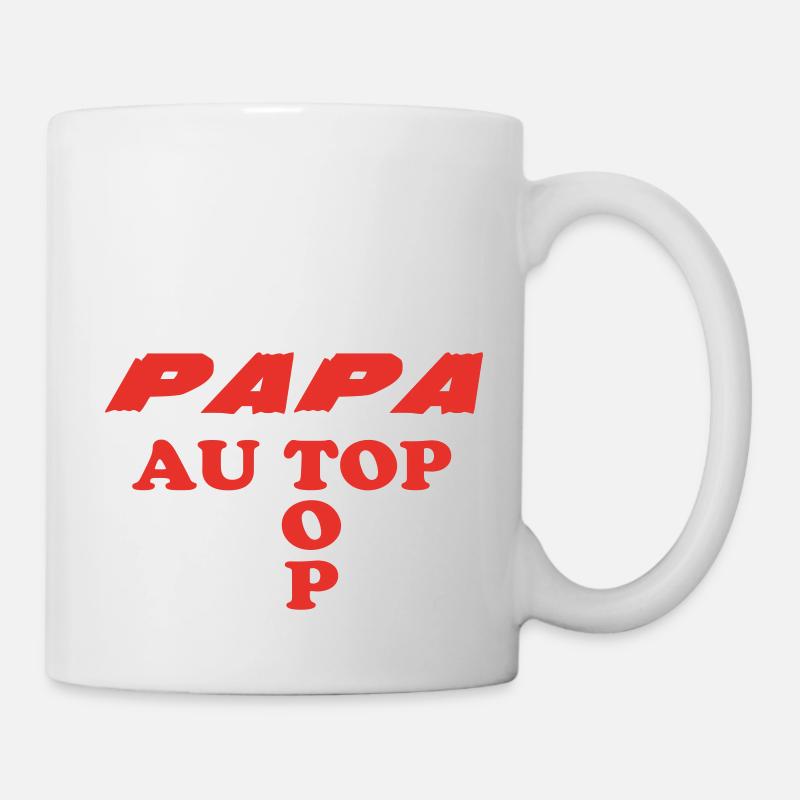DAD at the top - Mug - white