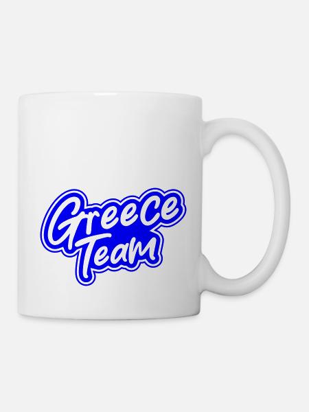 Greece Team - Tasse - Weiß
