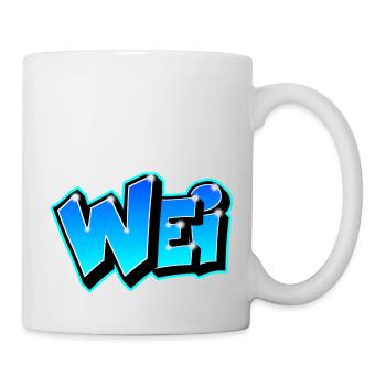 Graffiti First Name WEI Printable on All - Mug - white - Right