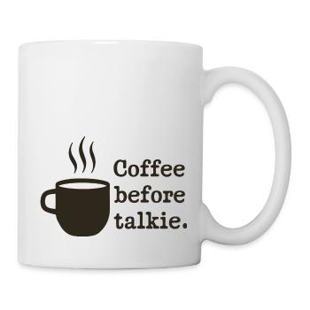 LE CAFÉ AVANT LE TALKIE - Mug blanc - blanc - Droite