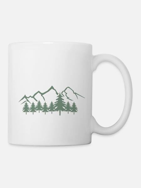 mountains 01 - Tasse - Weiß