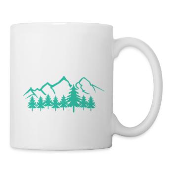 mountains - Tasse - Weiß - Rechts