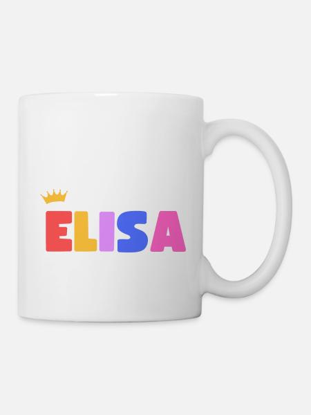 Elisa! Personalisierbar - Tasse - Weiß