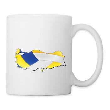 Turkey Türkiye Map Framed Real Volleyball - Mug - white - Right