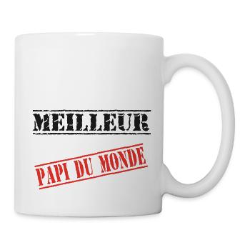 Meilleur papi du monde - Mug blanc - blanc - Droite