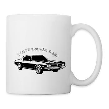 J’adore les muscle cars - Mug blanc - blanc - Droite