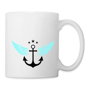 Symbole d’ancre - Mug blanc - blanc - Droite