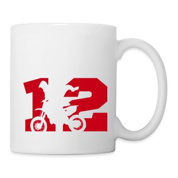 Moto 12 biker - Mug - white - Right