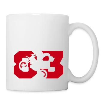 Moto 83 biker - Mug - white - Right