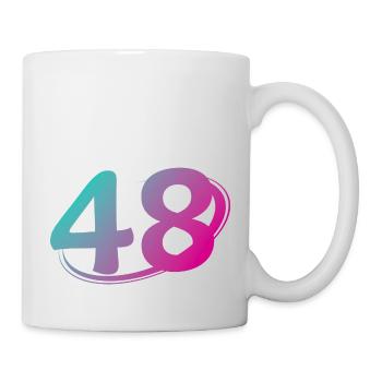 Number 48 multicolor - Mug - white - Right