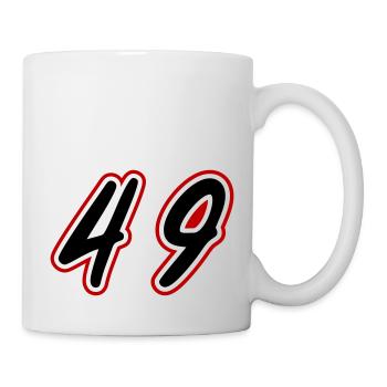 49 Zahl symbol - Tasse - Weiß - Rechts