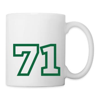 Numéro 71 sport - Mug blanc - blanc - Droite