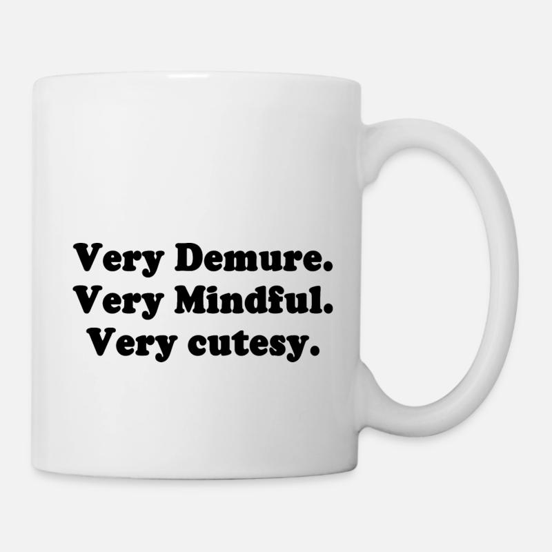 very demure very mindful very cutesy - Mug - white