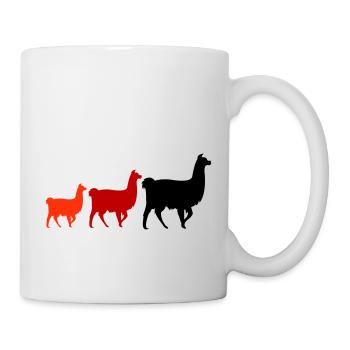 Famille Lama - Mug blanc - blanc - Droite
