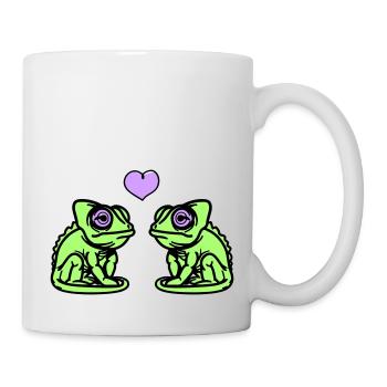 L’amour caméléon - Mug blanc - blanc - Droite