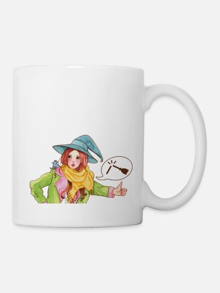 Guide de l’auto-stoppeur sorcière - le balai est cassé ! - Mug blanc - blanc
