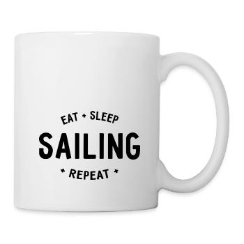Eat Sleep Sailing Repeat - Mug - white - Right