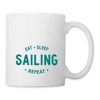 Eat Sleep Sailing Repeat - Mug - white - Right