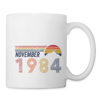 40. Anniversaire 1984 Novembre 40 ans - Mug blanc - blanc - Droite