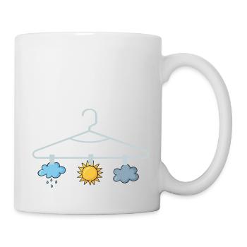Wettervorhersage Aufhänger Weather Forecast Hanger - Tasse - Weiß - Rechts