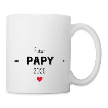 Zukunft Opa 2025 - Tasse - Weiß - Rechts