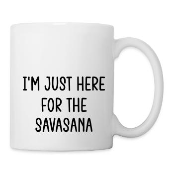 Yoga Meditation Spa Savasana - Tasse - Weiß - Rechts