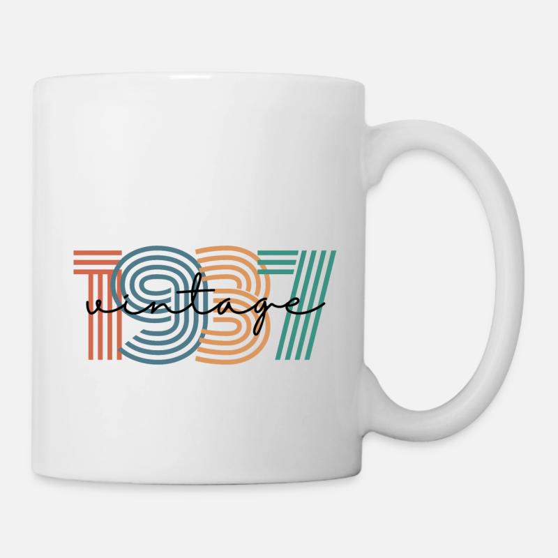 1937 vintage rétro - Mug blanc - blanc