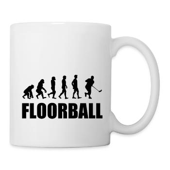 Floorball Ballsport Innebandy Unihockey - Tasse - Weiß - Rechts