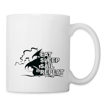 Voile, sports nautiques, vent - Mug blanc - blanc - Droite