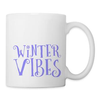 winter vibes - Tasse - Weiß - Rechts