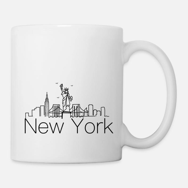 New York Skyline - Tasse - Weiß