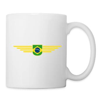 J’aime le Brésil tenue T-Shirt Design Cadeau - Mug blanc - blanc - Droite