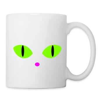 Green Cat's Eyes - Mug - white - Right
