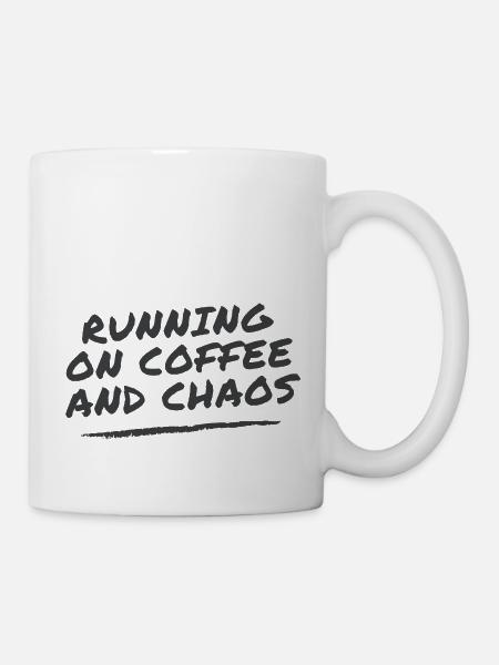 Coffee & Chaos by Ivye - Tasse - Weiß