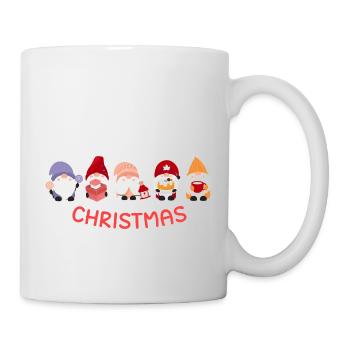 Christmas with 5 Santa - Mug - white - Right