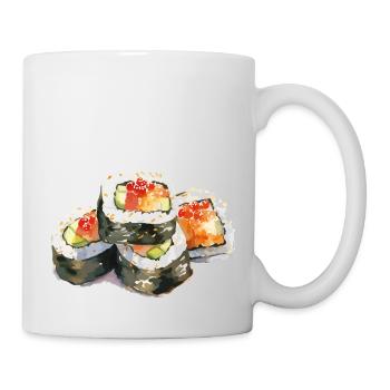 Nourriture pour sushis - Mug blanc - blanc - Droite