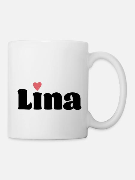 Lina Geschenk - Tasse - Weiß