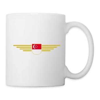 Singapore Fan Outfit Design T Shirt - Mug - white - Right