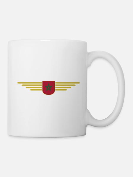 Maillot Maroc Rabat Fan Outfit Design - Mug blanc - blanc