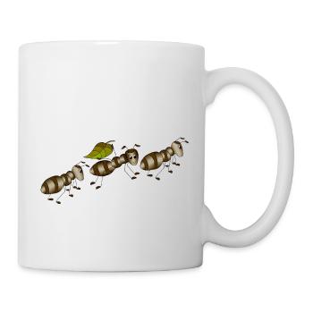 Fourmis - Mug blanc - blanc - Droite