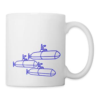 3 Submarines Fleet Three Squadrons Group Team Crew - Mug - white - Right