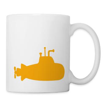 U-Boot Unterseeboot Gelb Tauchgang Tauchboot Logo - Tasse - Weiß - Rechts