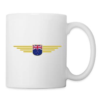 J’aime la Nouvelle-Zélande, T-shirt design de style élégance - Mug blanc - blanc - Droite