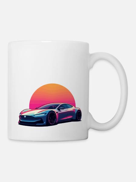 Onde électrique - Mug blanc - blanc